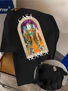 New Summer Men's Graphic Short Sleeve T-Shirt, Fashion Streetwear Top, Casual Breathable Tee, Sports T-Shirt for All Seasons