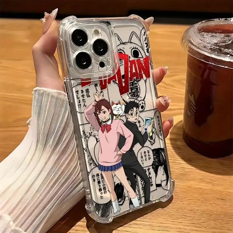 Custom Wireless Anime Dandadan Durable Phone Case with Shockproof Liner Protection, Mobile Accessories for iPhone 17/16/15/14/13/12/11 ProMax Plus & Samsung Devices, Ideal Gift for Fans
