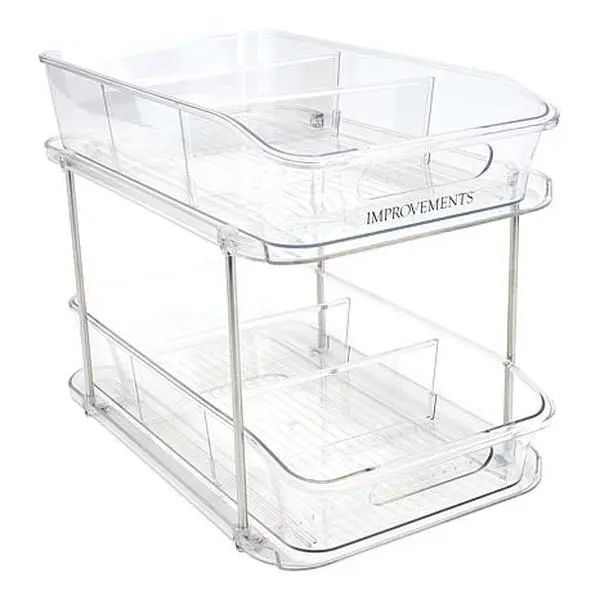 Improvements 2-Tier Organizer with Removable Dividers Improvements 2-Tier Organizer with Removable Dividers