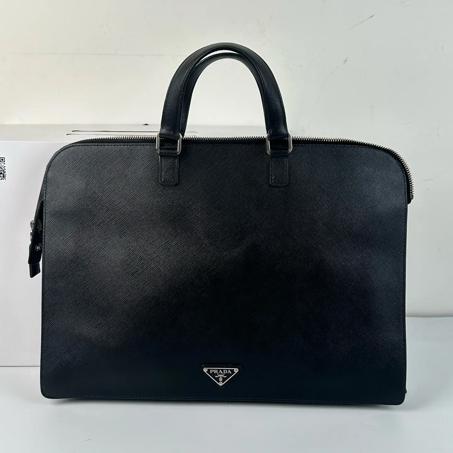 Pre-owned PRADA Saffiano Leather Briefcase