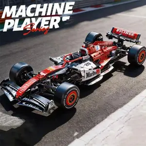 1000pcs Racing Blocks, Building Block Model, High Difficulty Adult Race Car Building Set, Large Scale Desktop Decoration, Valentine's Day Gift, Building Block Kit