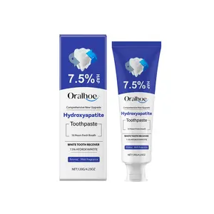 Fluoride-Free 7.5% Nano Hydroxyapatite Toothpaste, 120g, 3 Years Shelf Life, Advanced Enamel Protection & Boost, Gentle Effective Formula for Sensitive Teeth, Fresh Mint Flavor