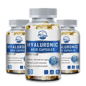 3 Packs Hyaluronic Acid Supplements, 850mg, Hyaluronic Acid Capsules, Double Strength Skin Hydration, Supports healthy joint, Bone, Connective Tissue and skin hydration 180 Count