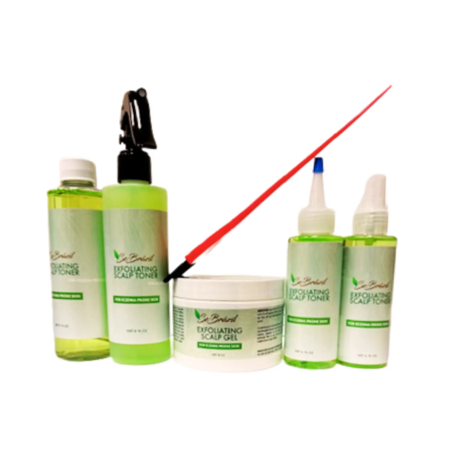 Se-Brazil Toner Cap Bundle - (2) 8oz & (2) 4oz Scalp Toner + (1) Scalp Gel 8oz with Toner Cap Bundle