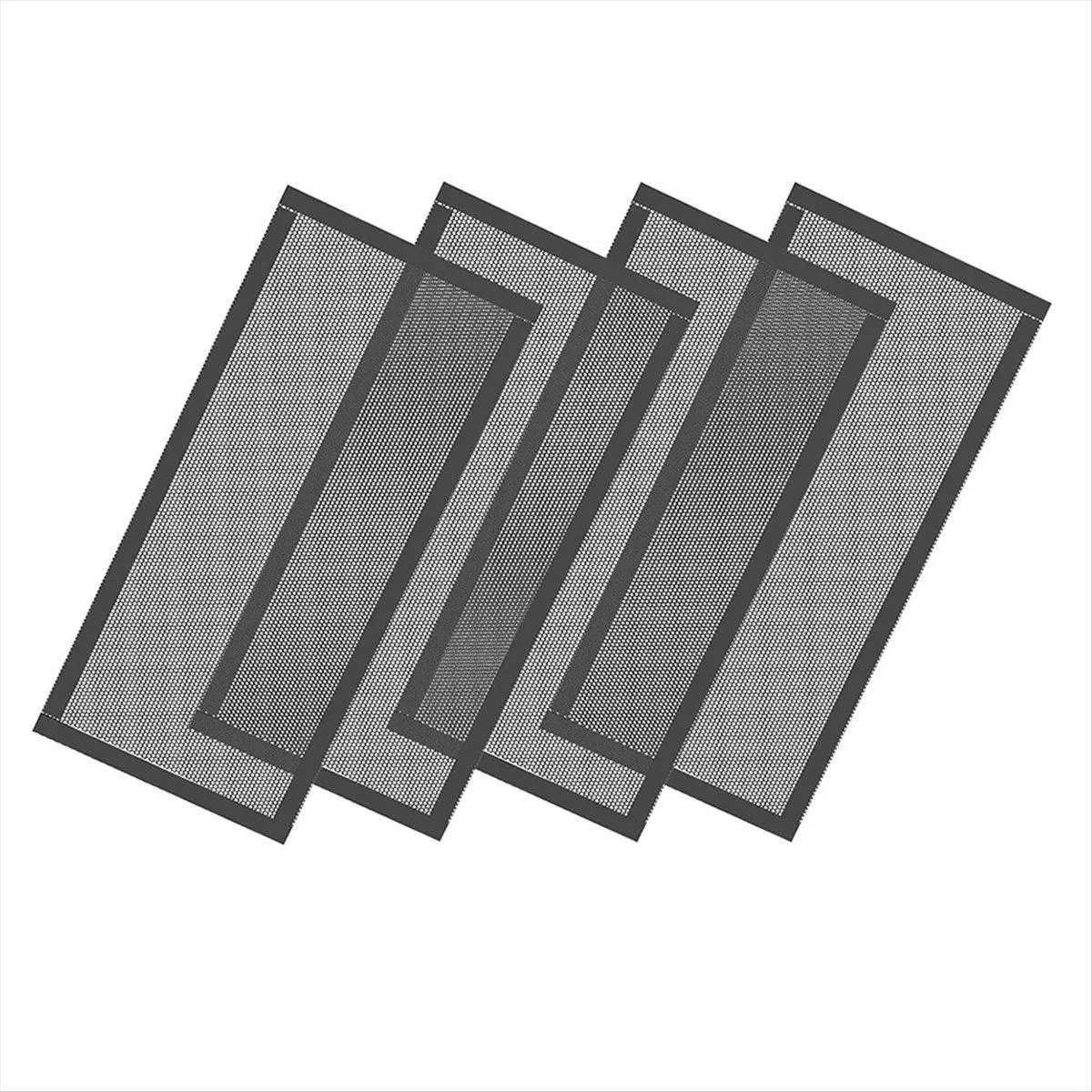Floor Vent Covers, Strong Magnetic Vent Mesh Air Vent Filters, 4x10Inch PVC Floor Register Vent Screens, 4PCS