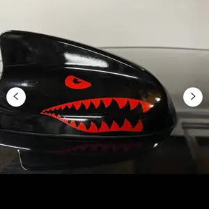 4 pack - Charger Shark Teeth Antenna Decal