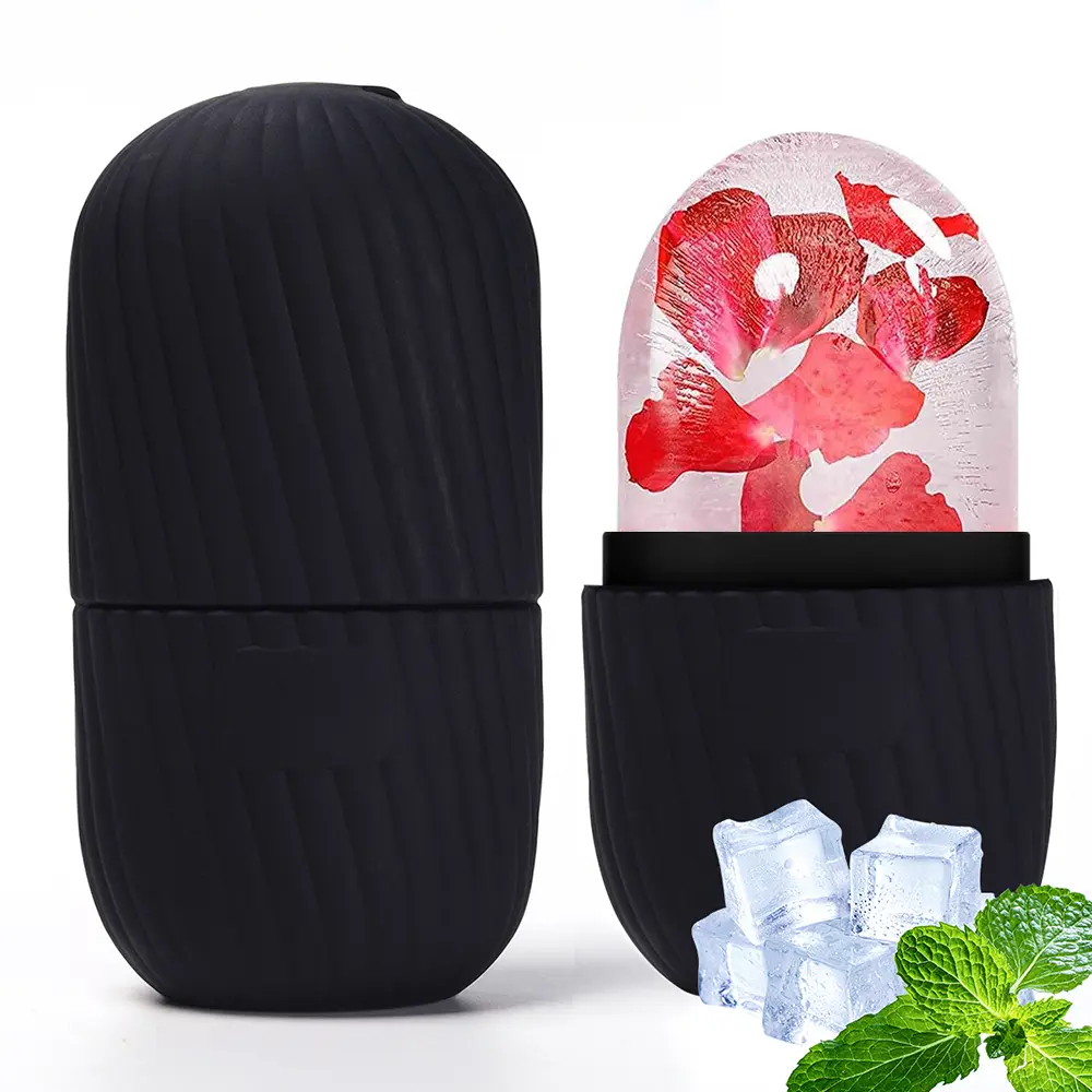 Facial Ice Roller with Silicone Mold, Soothing Facial Tool for Depuffing & Pore Tightening, Womens Gifts for a Radiant Glow, Facial Tools, Spa Beauty Equipment