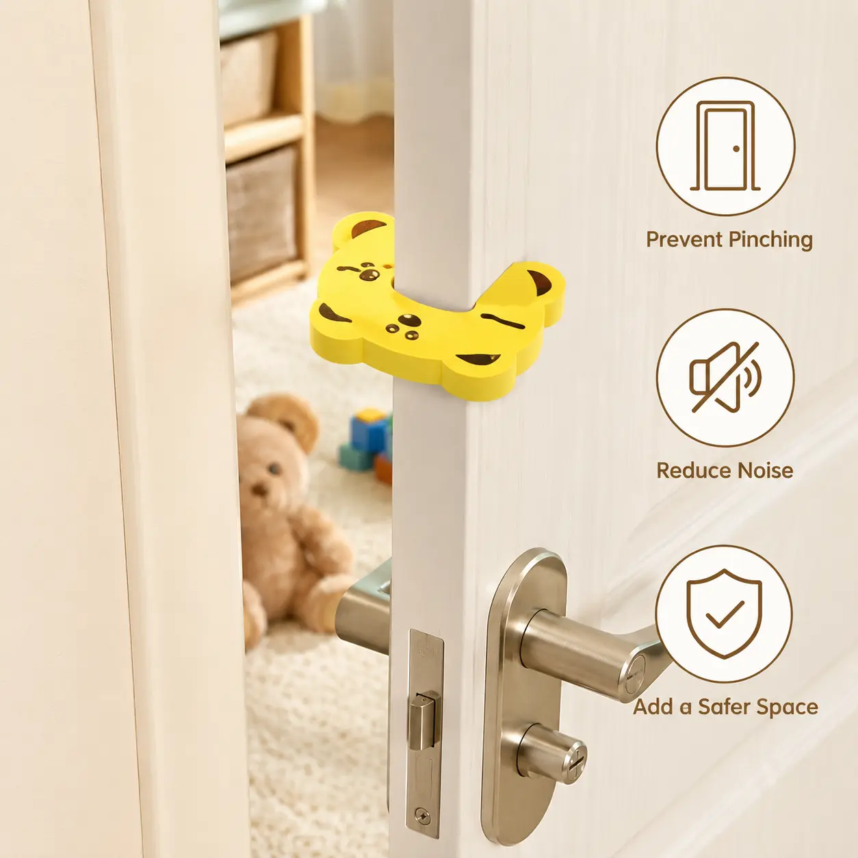 1 Pieces Animal Shaped Door Stopper, Thickened Anti-pinch Hand Door Guard for Household Door Gap Safety Protection