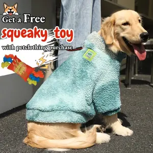 Cozy  Lamb Fleece Jacket for Large Dogs (Includes a Surprise Gift!)Shiba Inu, Labrador, Golden Retriever, Samoyed, Warm Casual Sweater,Pet New Year Clothes,Cute Dress Up Clothes for Party, Holiday,Full for Large Dogs, Fits 3XL to 7XL