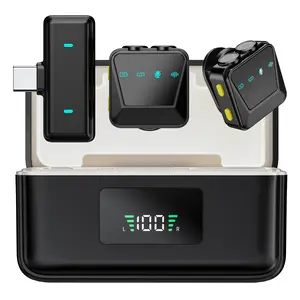 HITOZON Professional Wireless Lavalier Microphone for Smartphones Plug-Play with Charging Case Lapel Mini Mic for Video Recording Teaching Interviews Podcast Cordless Omnidirectional Condenser Recording Mic for TikTok YouTube Vlog Audio