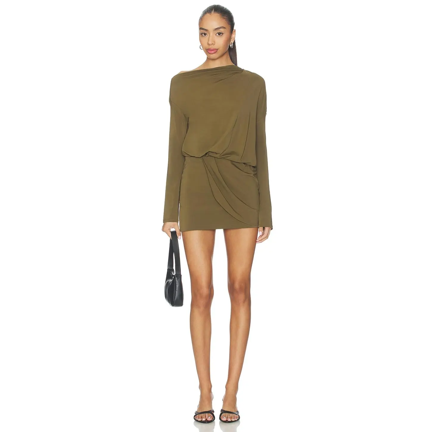 EAVES Desi Mini Dress in Capers