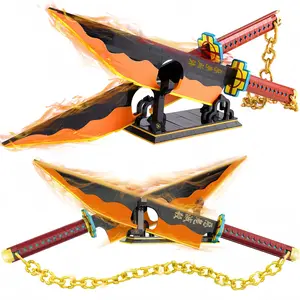 Demon Slayer Building Block Set with Stand, Luminous Handmade Cosplay Anime Toy, Collecting Building and Gifting Model for Anime fans, Home Decoration, 790 Pcs