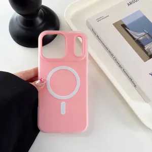 Candy Color Series Dopamine Girl Style Shockproof Phone Case Anti-Fall Phone Case Matte MagSafe Case |   Anti-Yellow Shockproof Cover for iPhone Transparent  Cover for iPhone 17 Pro Max 17Air 16 15 Plus 14 13 12 11 iPhone case