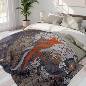 SITKA Camo Sitka Optifade Waterfowl Velvet Blankets, Soft Cozy Luxury Fuzzy Warm Blanket for Sofa Couch Bed Gifts Bedroom