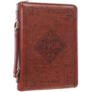 Names of God Brown Faux Leather Bible Cover