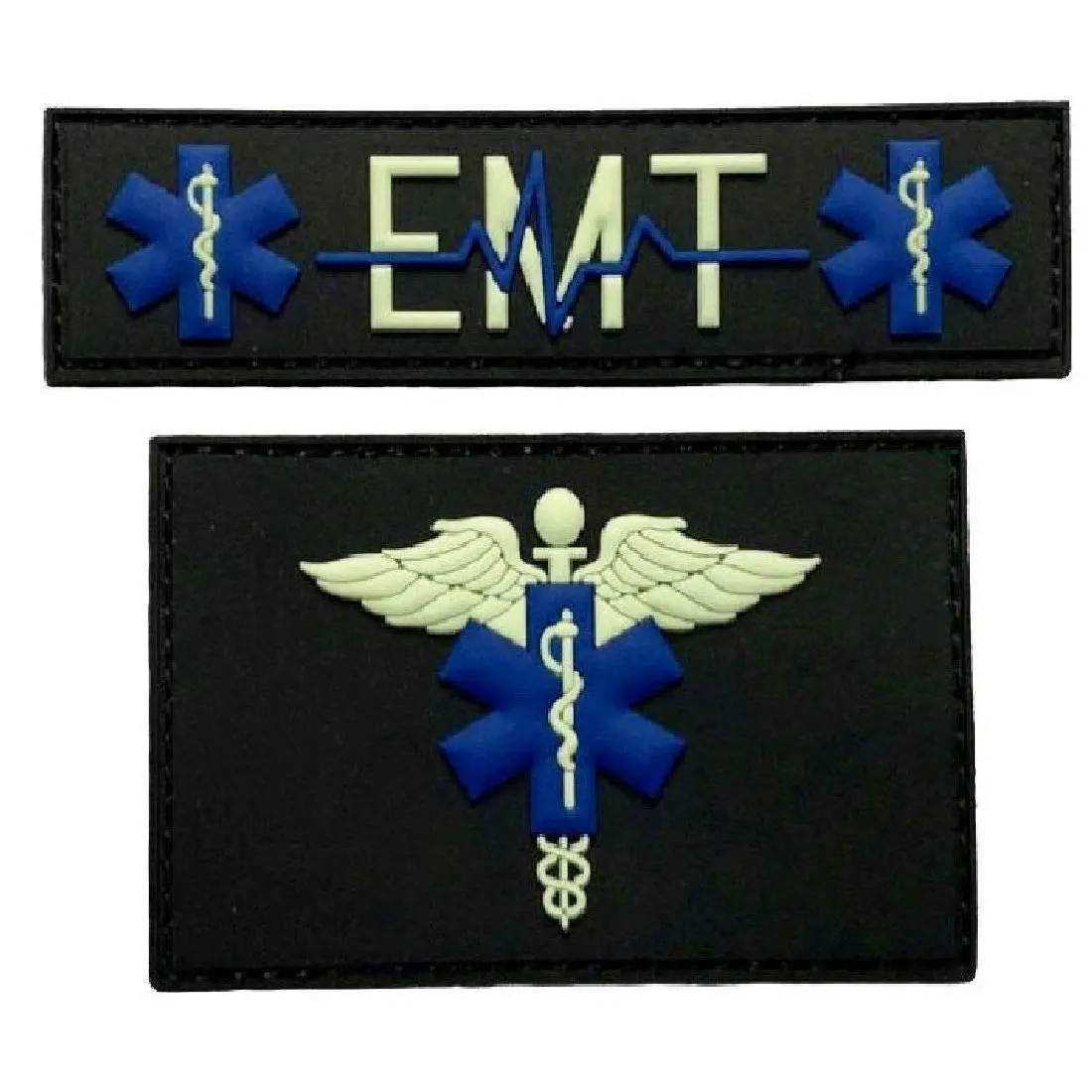 Medic EMT EMS Paramedic Patch [Bundle- 3D PVC - Glow Dark-MD7]