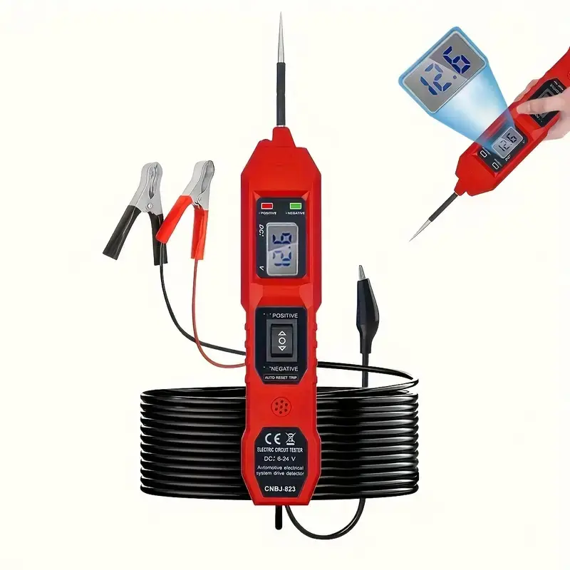 USB Powered Car Circuit Tester with LED Display, Full Diagnostic Tool, Wired Operation, Essential for Automobile Maintenance, Car Voltage Tester, Dc Circuit Tester