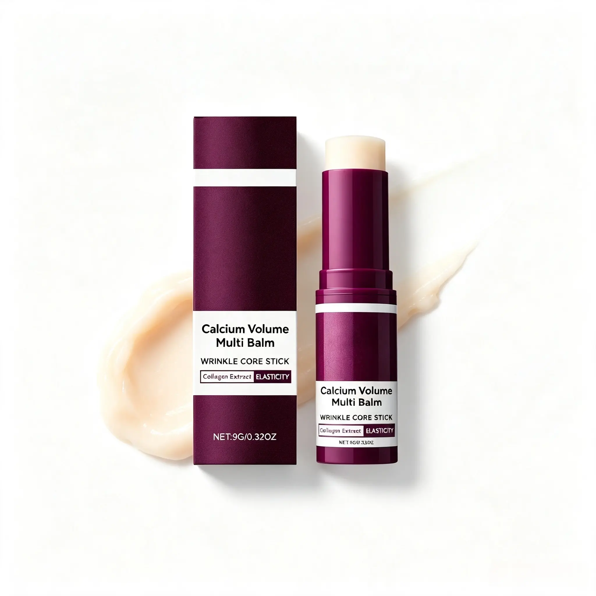 Hydrating Multi Balm Stick for Face & Neck, Moisturizing Glow Serum Stick, Smooth Makeup Base Primer for Dry Skin, Dewy Finish Skincare Stick