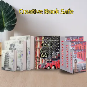 Creative Book Safe Key Version, Hidden Bedside Storage Box, Pizza Tower Car Big Ben Design, Office Bedroom Decor, Small Medium Large Size