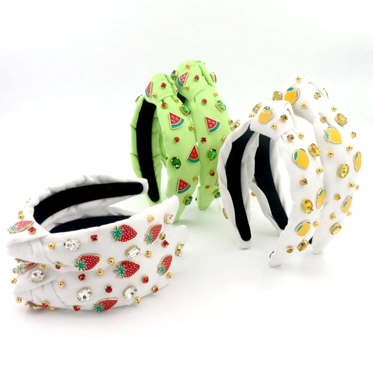 Fruit Headbands  Mommy + Mini Matching Headbands — Lemon, Strawberry, Watermelon — Large & Small Sizes