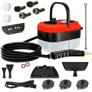 2500W High-Temperature High-Pressure Handheld Steam Cleaner Portable Steamer with 20 Accessories for Kitchen, Car Detailing, Bathroom & Home Cleaning