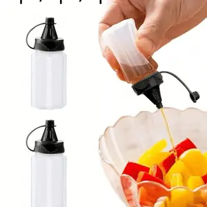 Portable Condiment Squeeze Bottles, Mini Sauce Bottles, Tomato Ketchup Bottles, for Office Lunch Boxes, Outdoor Camping Picnics, Kitchen Tools, Christmas Gift, Containers, Easy Pour Spout