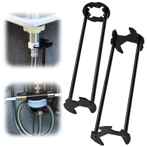 2 PCS Multifunctional Sink Wrench, 7 Sizes Universal Under Sink Plumbing Tools, Basin Faucet Tight Spaces Sink Tool