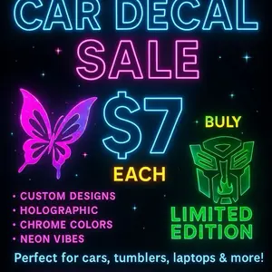 Car decal LIvE sale