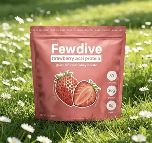FEWDIVE Whey Protein Isolate — Grass-Fed Protein — 20g Protein per 25g Serving (Approx. 80 Calories) — Gluten-Free, Lactose-Free