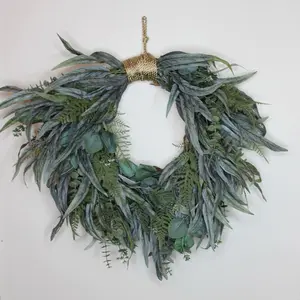 Feathered grace wreath