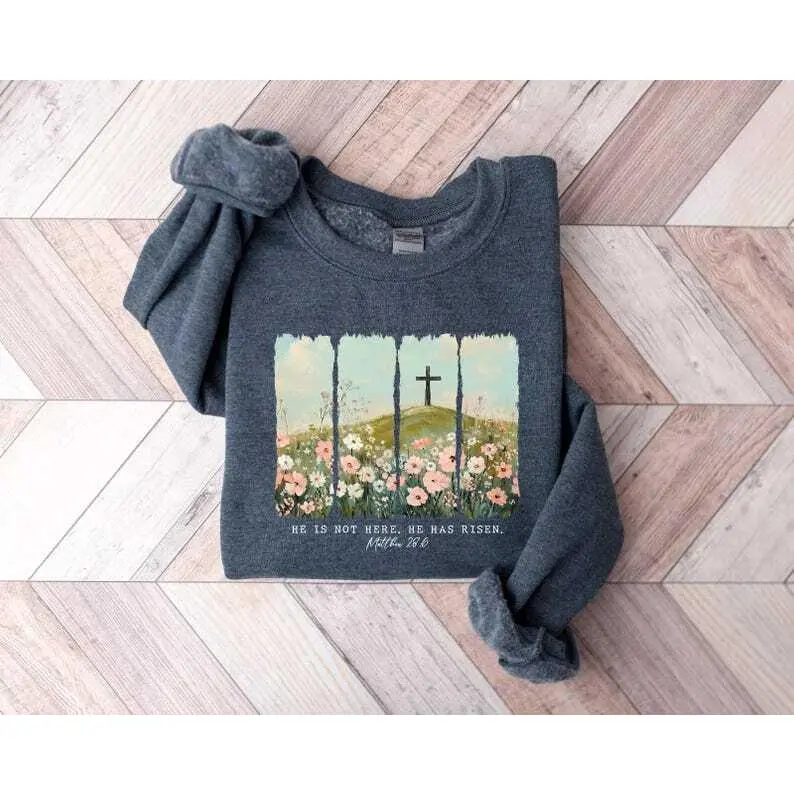 He is not here T-Shirt, he has risen shirt, easter shirt, Christian Shirt, Jesus Easter Shirt, jesus christ easter, bunny shirt, , faith shirt,