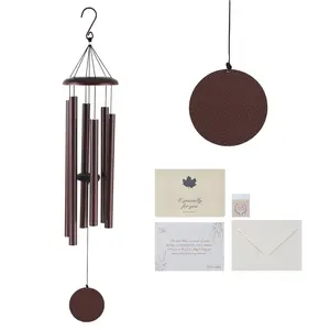 【DealsForYouDays】VEVOR 45-Inch Aluminum Bronze Memorial Deep Tone Wind Chimes for Outside, Patio Garden Accessories, Home Improvement Garden Decor, Father's Day Gift