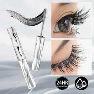 Waterproof Sweatproof Smudgeproof Mascara Balm, Voluminous Lengthening Mascara, Long Lasting Volumizing Curling Lash Makeup, Suitable for Sensitive Eyes, Lengthening Mascara
