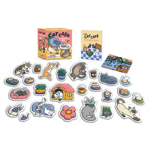 Cat Cafe Magnet Set by RP Minis [Novelty Gift]