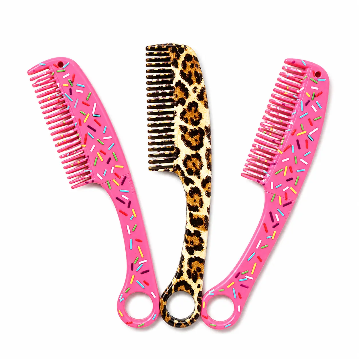 Grooming Tool, Butterfly Style Patterned Comb, Compact and Foldable for Basic Care, Travel, and Cosplay, Hair Styling Combs, Portable, Unisex, No