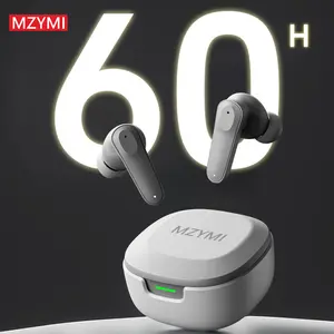 MZYMI in-ear ANC TWS  wireless tws headphones, version 5.4, boast an impressive 10-hour battery life, high-quality sound with dual microphones for noise cancellation, and surround sound， they can be connected as soon as you open the box Electronic Earbud