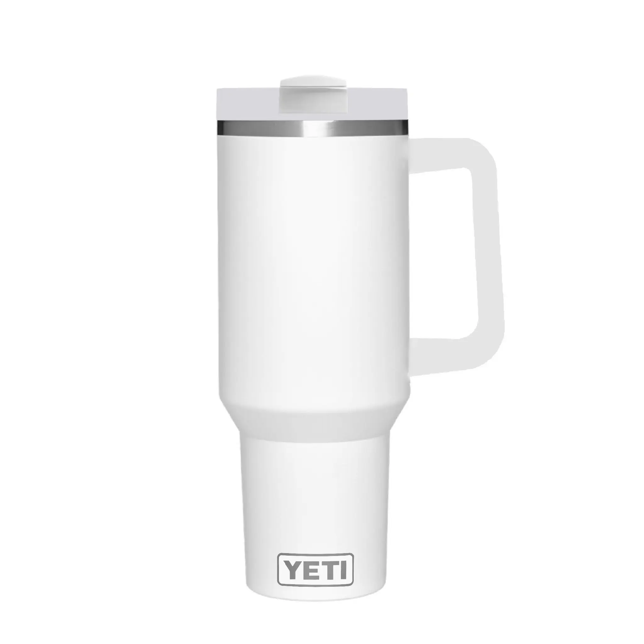 YETI Rambler 40 oz Vacuum Insulated Travel Tumbler with Handle and Straw Lid, Flasks