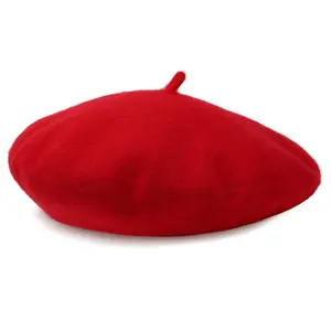 AWAYTR Women French Wool Beret Hats Solid Color Classic Beanie Winter Cap TikTokShopBlackFriday