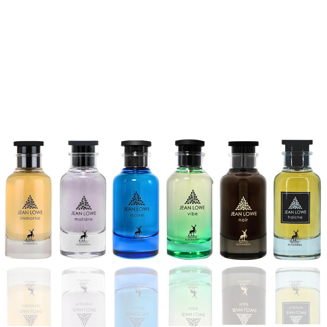 Jean lowe Vibe + Jean lowe Azure + Jean lowe Fraiche + Jean lowe Matiere +Jean lowe Noir + Jean Lowe Immortal
