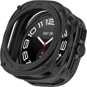Compatible with  Galaxy Watch Ultra 2 / Ultra 47mm Case Cover, Shock-Proof Protective Case Bumper Frame [No Screen] for Galaxy Watch Ultra/Ultra 2(Black)