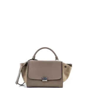 Pre-owned Celine Leather Top Handle Bags Trapeze Bag Small by Rebag