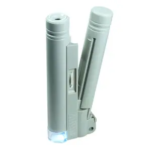 100X Zoom Handheld Lighted Microscope Jewelers Magnifier Loupe # MG10085