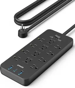 Anker Power Strip with 2100J Surge Protector, Outlet Extender, 5ft Extension Cord with Multiple Outlets, 12 AC, 2 USB A,1 USB C Port for 20W, Home Office, Dorm Room Essentials, TUV Listed summervibes