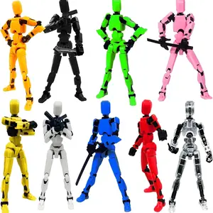 2026 New Fun Styling Titan 13 Jointed Robot Model Set, 9-Piece Assembled Complete Edition, Multi-Joint Printable Action Figure Plastic Model, Desktop Decoration (9 Colors) Collectible Item