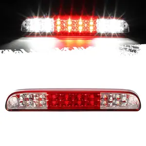 Partsam High Mount Stop Light Third 3rd Brake Light Replacement for F250 F350 F450 F550 Super Duty 1999 to 2016 LED Brake Stop Tail Cargo Light Lamp