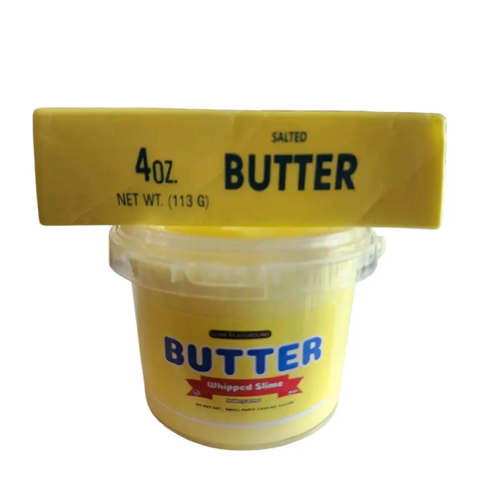 Whipped Butter Slime + Butter Squishy Combo  - Sensory - Fluffy -ASMR