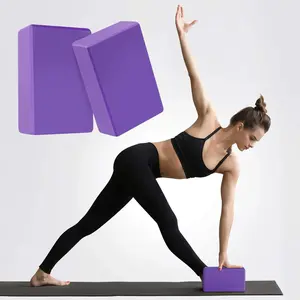 2-Piece Yoga Blocks, Foam Non-Slip Fitness Blocks, Lightweight Yoga Equipment, Portable Pilates Equipment, Suitable for Pilates Stretching, Balance Training, Yoga Accessories that Help Enhance Stability, Balance and Deepen Stretches