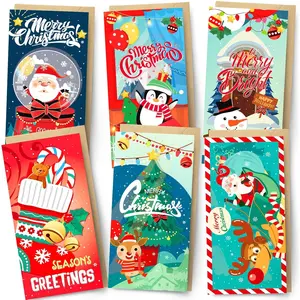 Christmas Money Cards, 20 Pack Money Christmas Cards with Envelopes, Christmas Money Holders for Cash, Checks, or Gift Cards, Christmas Card Money Holders & Envelopes, Xmas Money Cards with Envelopes