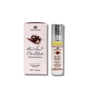 Al Rehab Choco Musk Marshmallow Concentrated Perfume Oil  0.2FL.OZ Long Lasting Scents Amber Heart Gourmand Fragrance Floral Fruity Woody