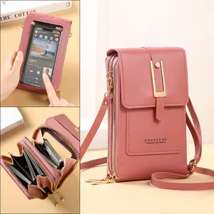 Women's Touch Screen Mobile Phone Messenger Bag 2026 New Fashion Key Change Bag Multi functional Zipper Wallet Crossbody Pouch Adjustable Strap Everyday Carry Casual Handbag Satchel Leather Shoulder, The best Christmas gift